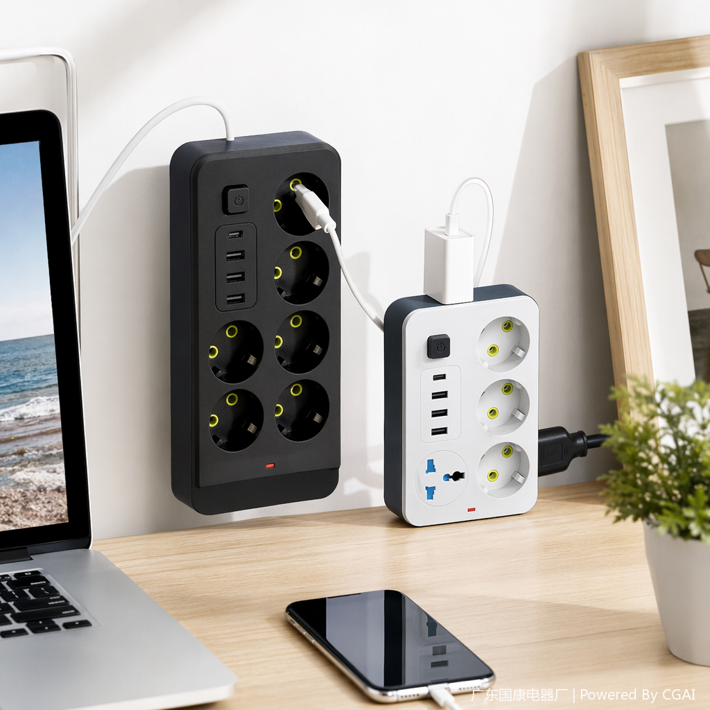 Bull Australian label one-on dual-control black and white multi-hole wall electrical socket details Picture