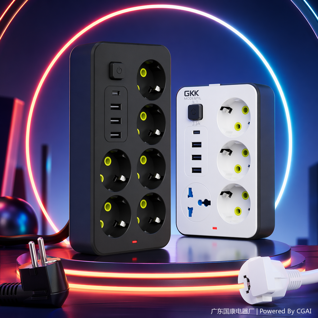 Bull Australian label one-on dual-control black and white multi-hole wall electrical socket Specification image