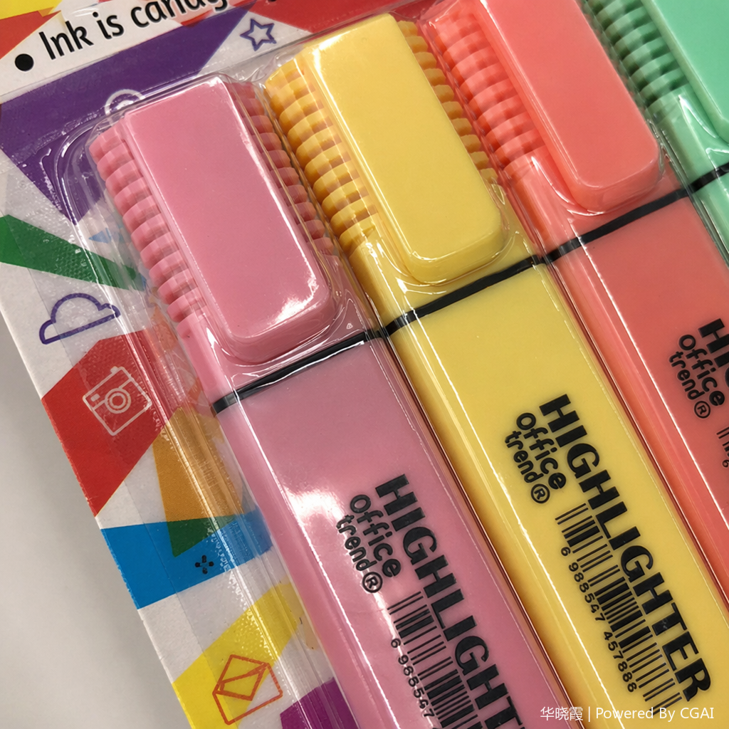 The push-type highlighter is so cute that students are adorable. The flash marker is erasable. Back-to-school season Application Scenario