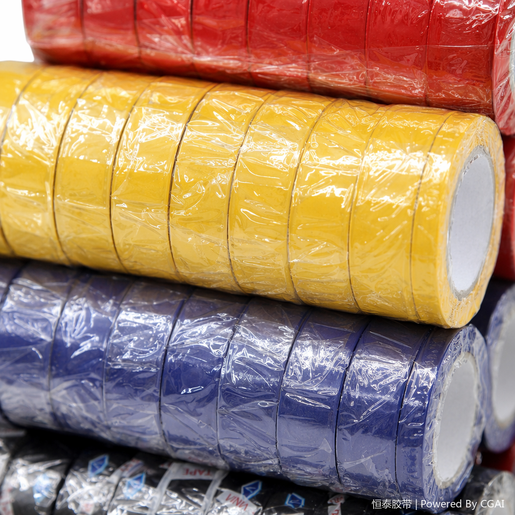 Electrical tape, colored insulating tape, roll electrical tape, high-temperature resistant release film, hydrocolloid, electrical insulation Application Scenario