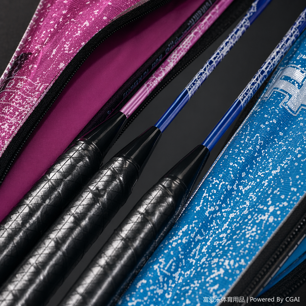 Pink and blue table tennis racket case dedicated badminton racket bag Application Scenario