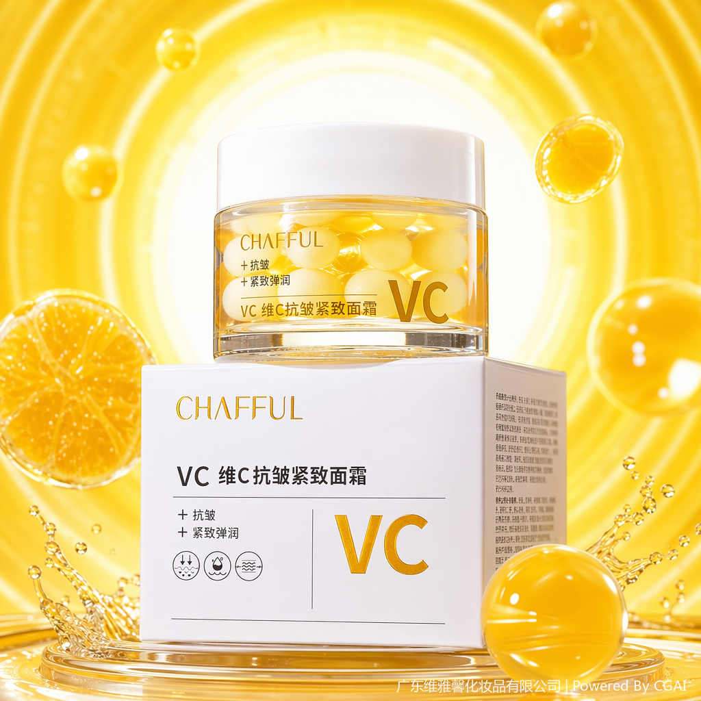 香芙儿vc抗皱紧致面霜补水早晚霜保湿