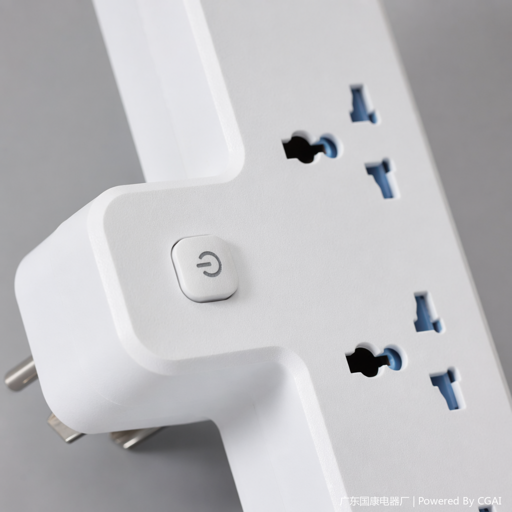White multi-hole desktop socket, embedded wireless charger, smart switch, multi-functional Mexican model Application Scenario