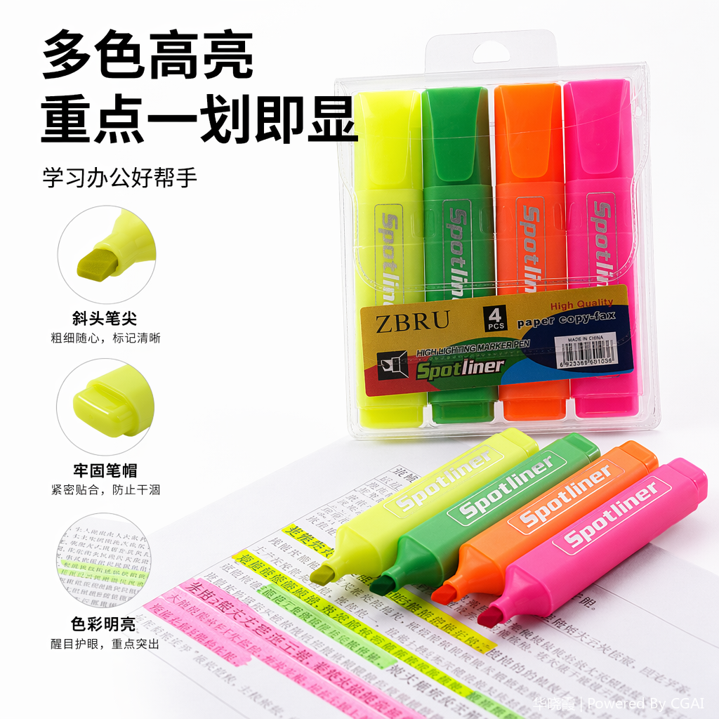 集物社海洋荧光笔文具笔