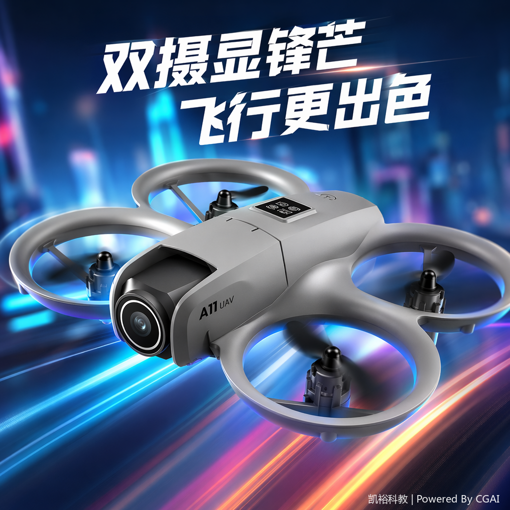 foozacA11 UAV mini aerial photography drone student training aircraft optical flow positioning intelligent toy remote control aircraft Specification image