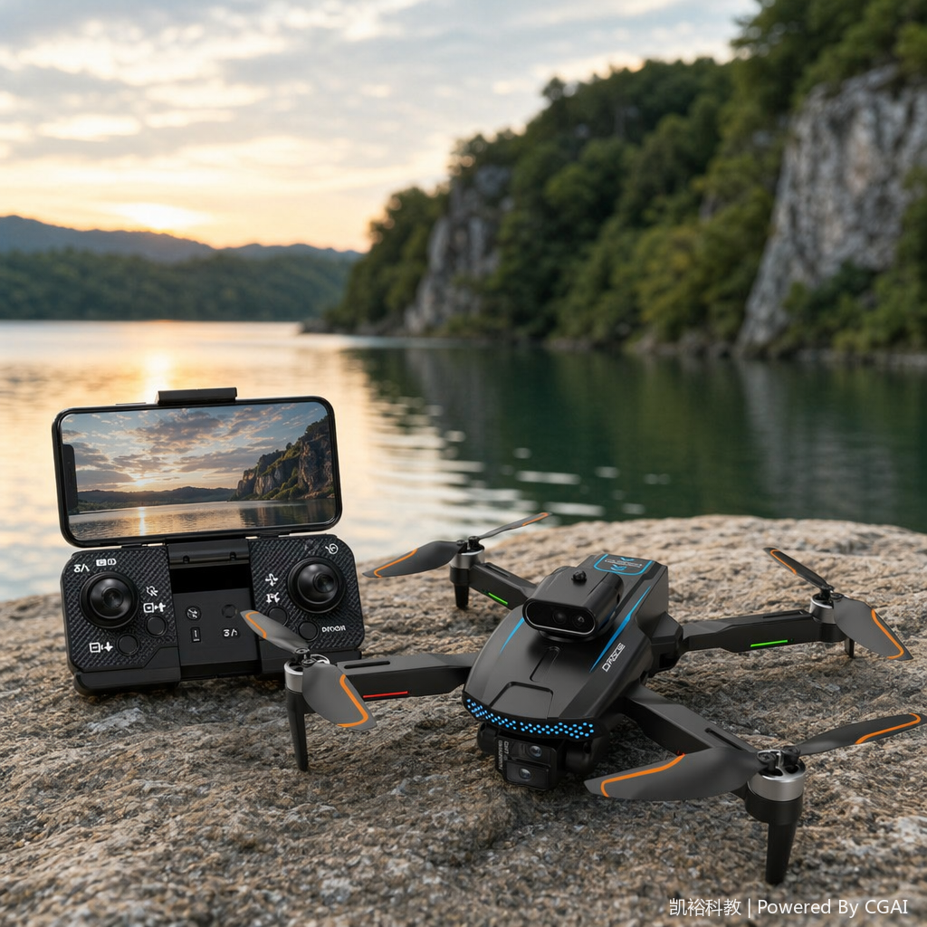 FOOZAC's new cross-border product, LF662, is a high-definition aerial photography drone with dazzling lights, a remote-controlled aircraft, and an obstacle avoidance quadcopter details Picture