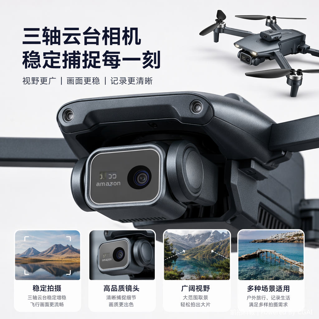 FOOZAC entry-level aerial photography drone camera, remote-controlled aircraft, high-definition shooting aircraft