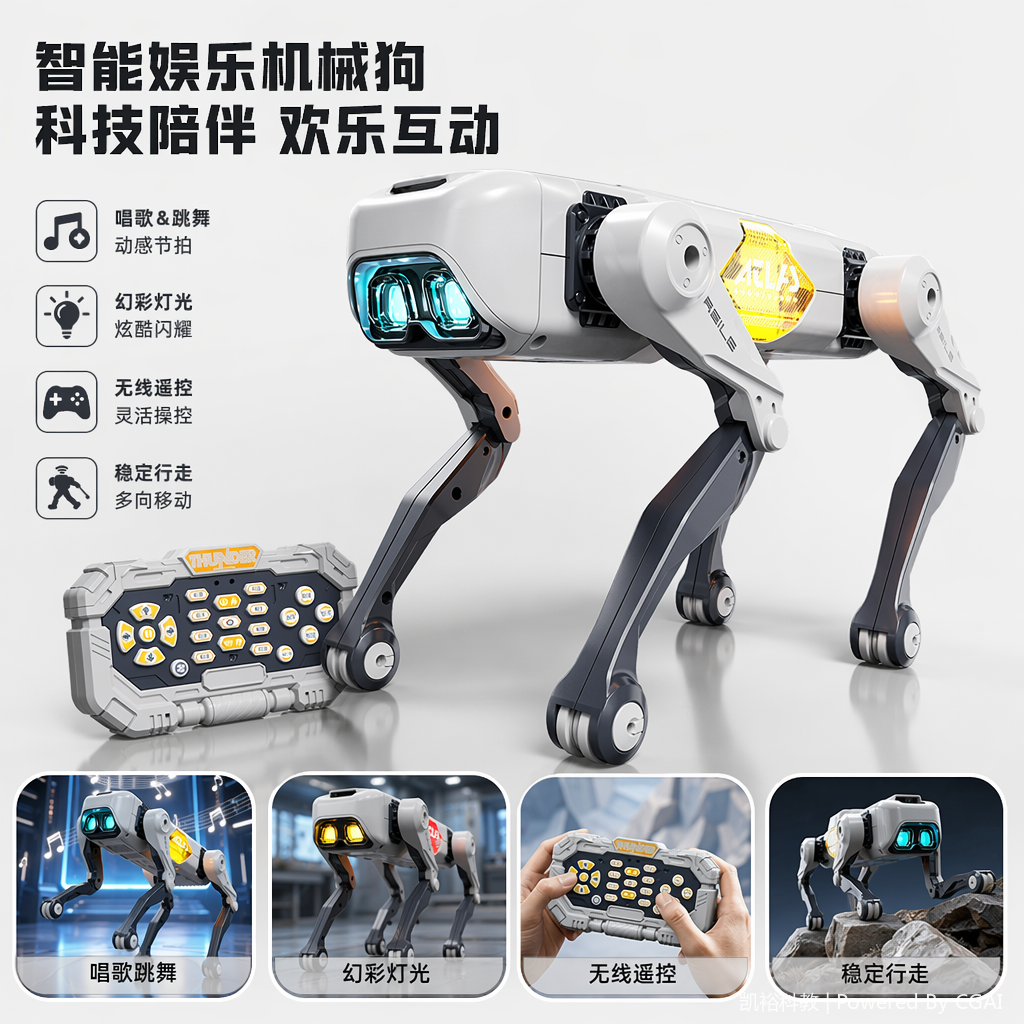 FOOZAC Cross-border Intelligent AI programming robot dog APP Voice remote control electronic pet dog bionic robot companion toy robot dog