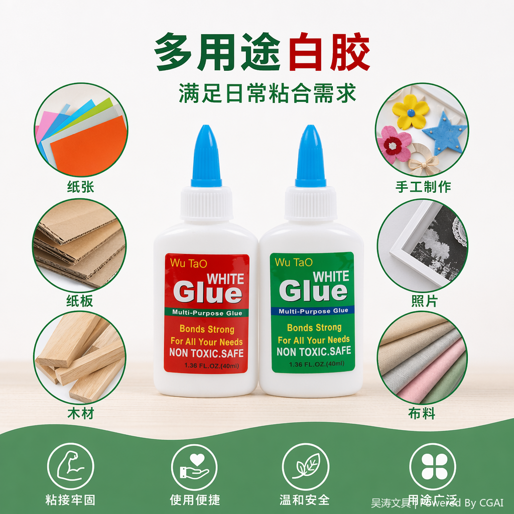 黄色酒精固体胶7ml 速干无毒胶水 跨境专供