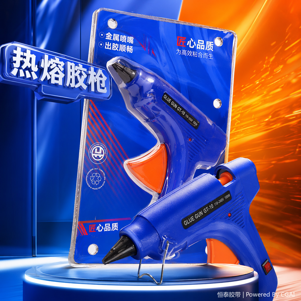 Pneumatic glue gun, industrial-grade pneumatic glue gun, handheld glue gun, a rapid glue dispensing tool Specification image