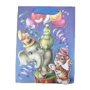 Blue background cartoon animal gift bags, souvenir packaging boxes, accessory packaging boxes, running light gift packaging Item Picture