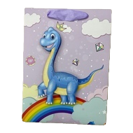 Purple cartoon dinosaur rainbow gift bag, souvenir, running light decoration packaging box Item Picture
