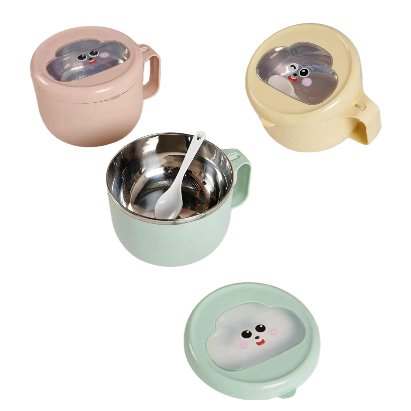 Cross-border direct supply single-layer microwave-safe lunch box, food-grade instant noodle lunch box Item Picture