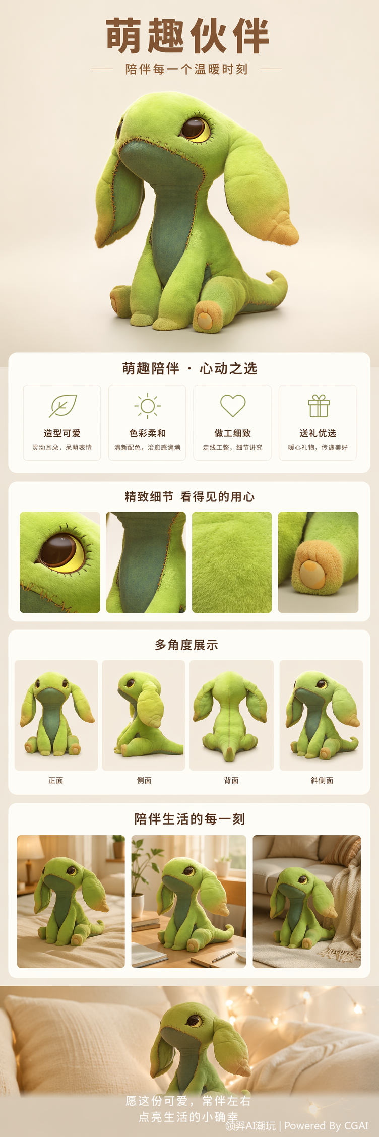 最新IP宇宙恐龙生物萌宠哈比AI玩具潮玩详情1
