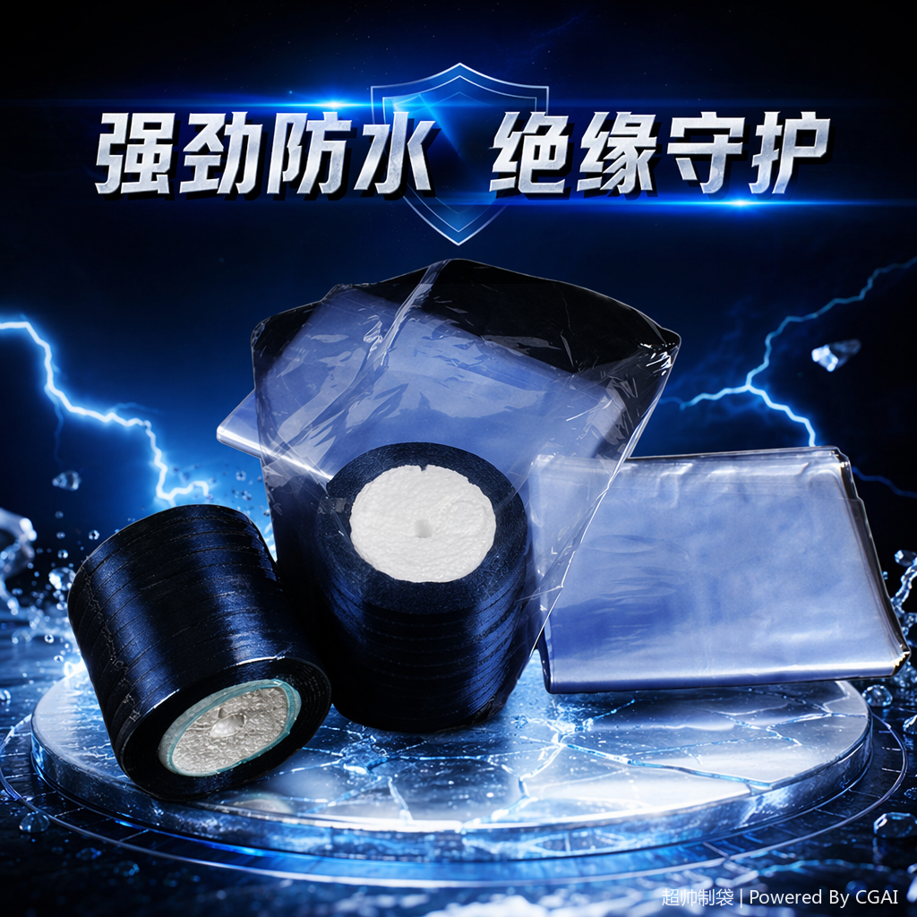 Blue PVC static heat shrinkable film gold onion plastic-sealed blister bag Specification image