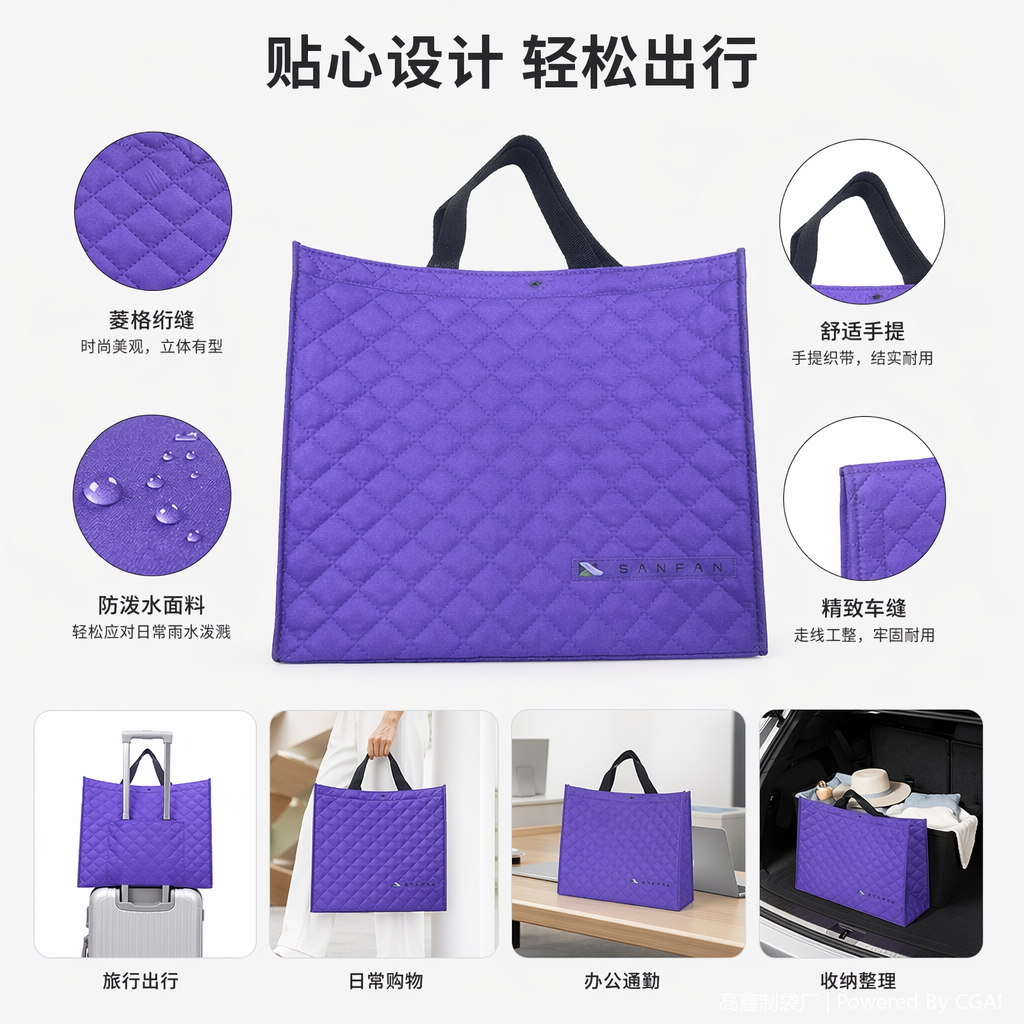 无纺布抽绳袋环保外卖礼品袋小朋友适用可重复使用