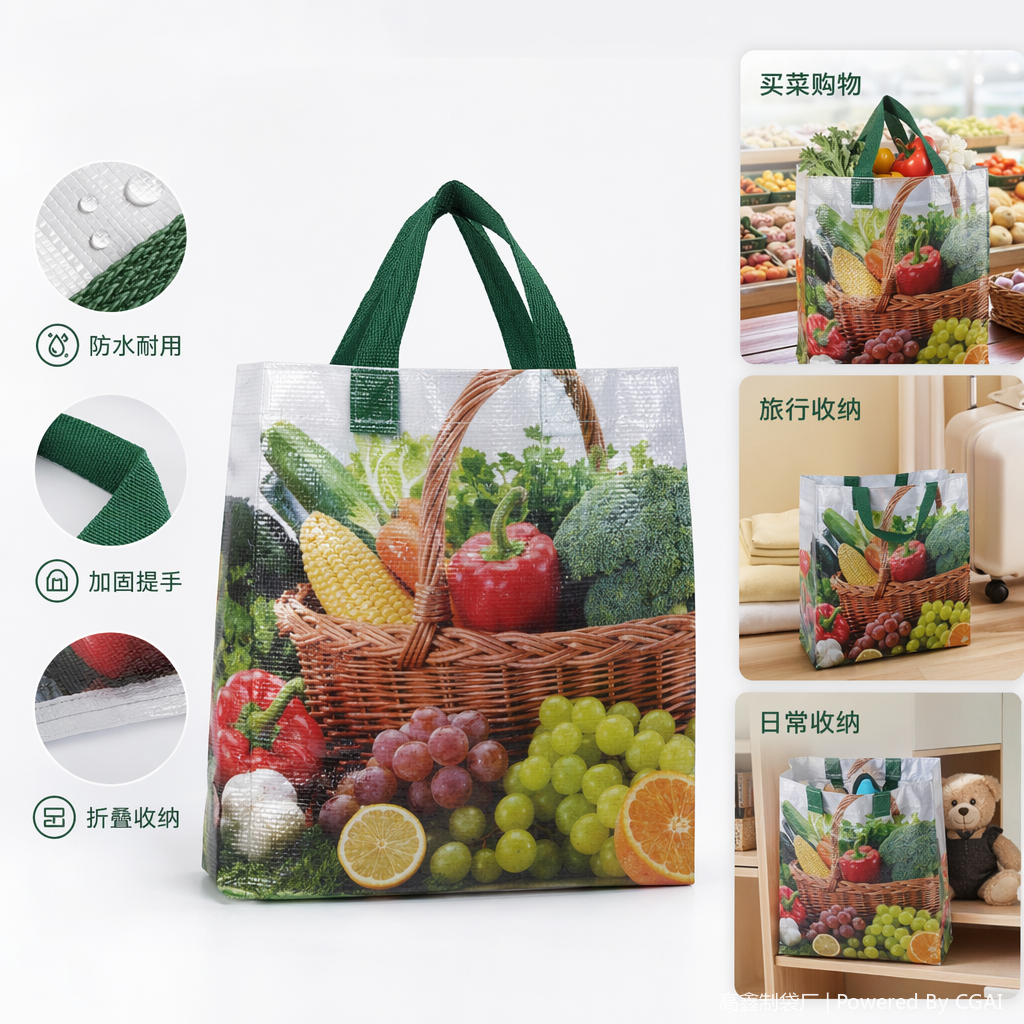 环保无纺布抽绳外卖袋 小朋友礼品包装袋 可重复使用