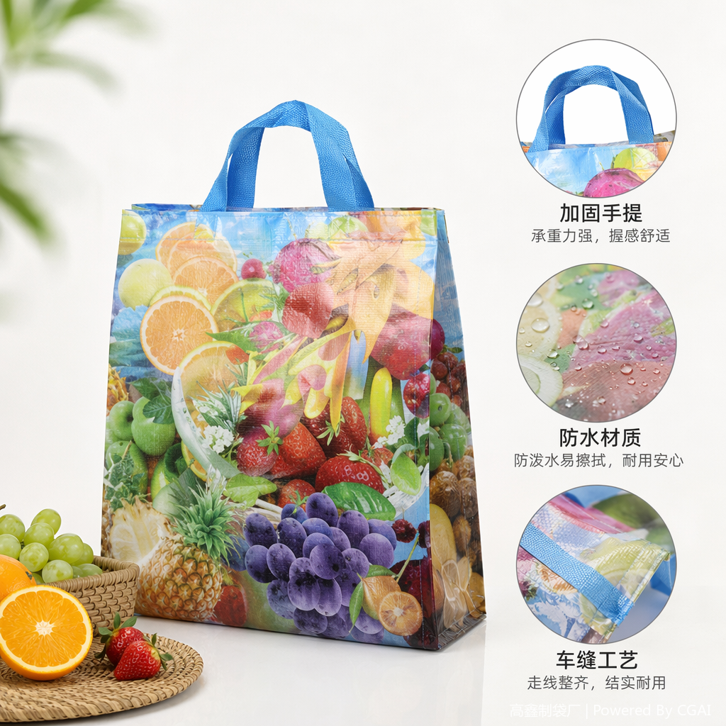 Drawstring takeout non-woven fabric bag, children's gift bag 180g