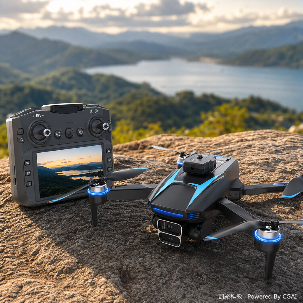 نظام Fozac بدون طيار المحكم بشاشة، نمط الحفاظ على الارتفاع، Wifi FPV (تبديل عدسات مزدوجة)، تنظيم التحكم عن بعد details Picture