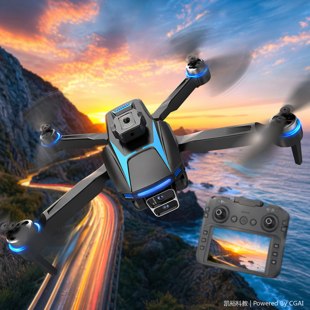 نظام Fozac بدون طيار المحكم بشاشة، نمط الحفاظ على الارتفاع، Wifi FPV (تبديل عدسات مزدوجة)، تنظيم التحكم عن بعد Specification image