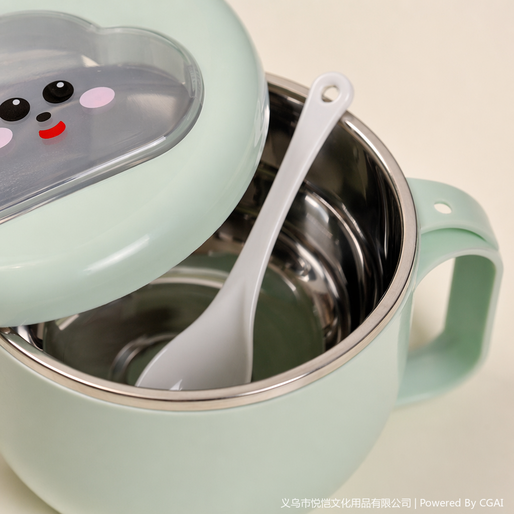 Cross-border direct supply single-layer microwave-safe lunch box, food-grade instant noodle lunch box Application Scenario