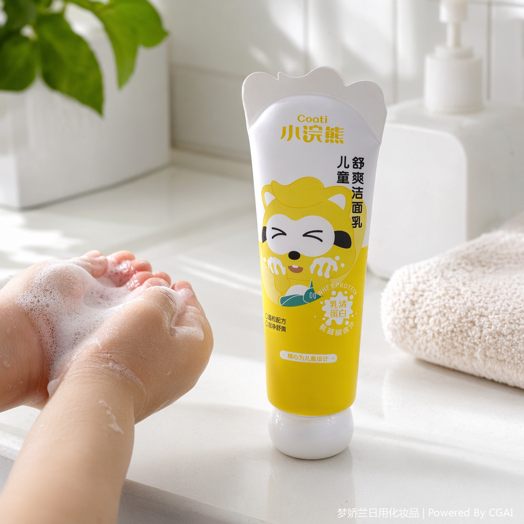 Little Raccoon Whey Protein Children's Refreshing Facial Cleanser details Picture