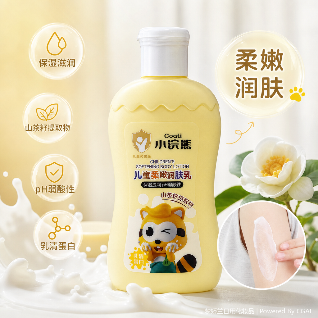 Little Raccoon Whey Protein Children's Softening and Moisturizing Lotion