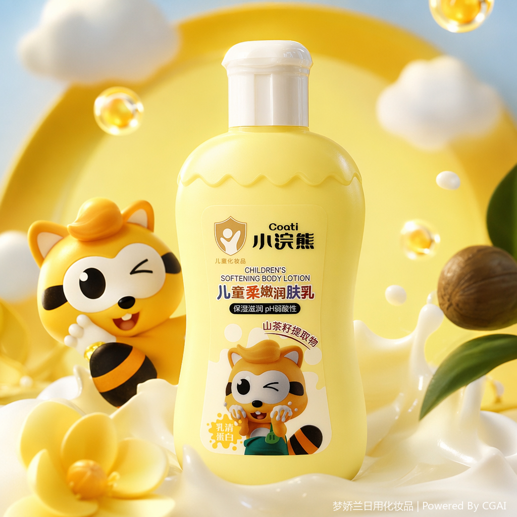 Little Raccoon Whey Protein Children's Softening and Moisturizing Lotion Specification image