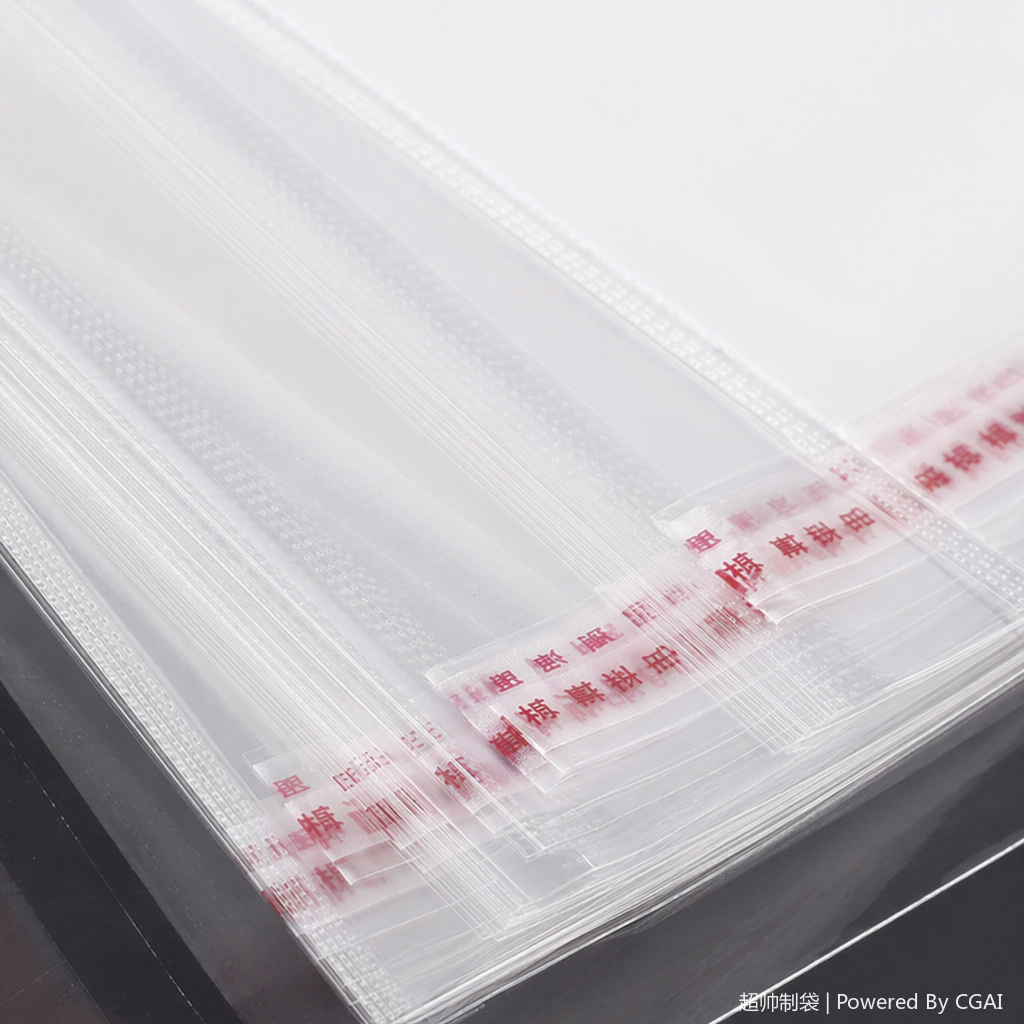 Transparent OPP long strip self-adhesive plastic self-sealing bag, PVC aluminum foil self-standing packaging bag, opp bag Application Scenario