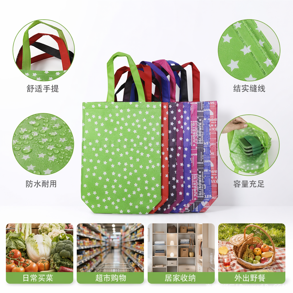 Colorful striped transparent plastic handbags, gift bags and packing bags