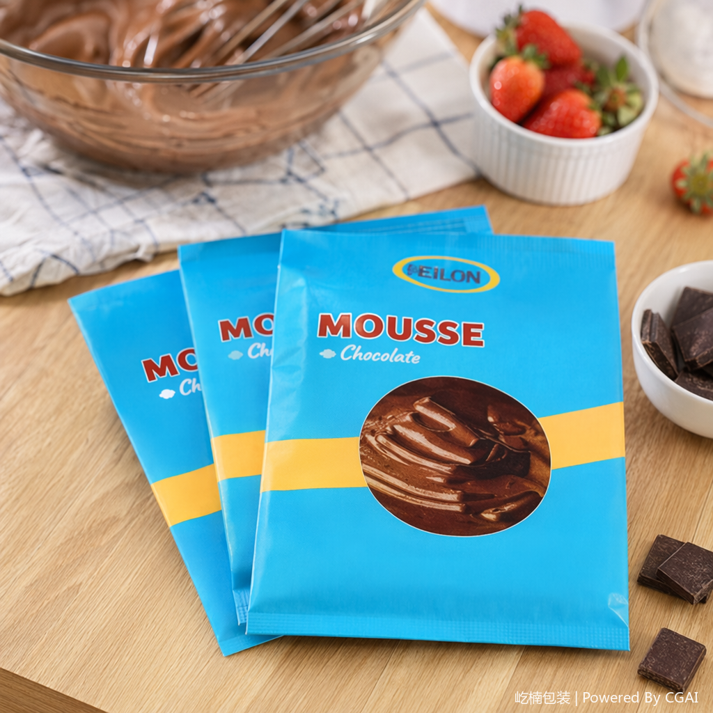 Conan-themed blue chocolate gift box, mousse, pastry, candy, wedding gift packaging details Picture