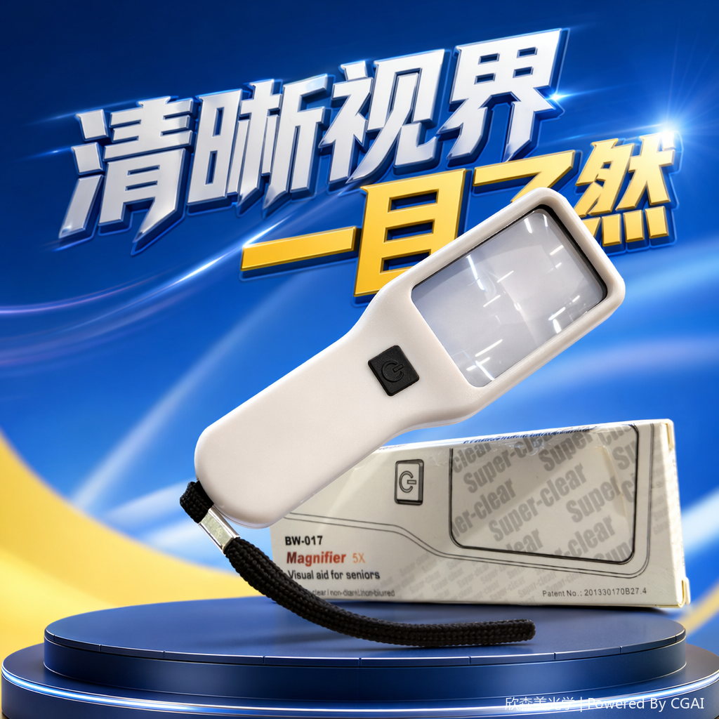 卡片式放大镜/放大镜/放大镜片/放大镜台灯/老人用品细节图