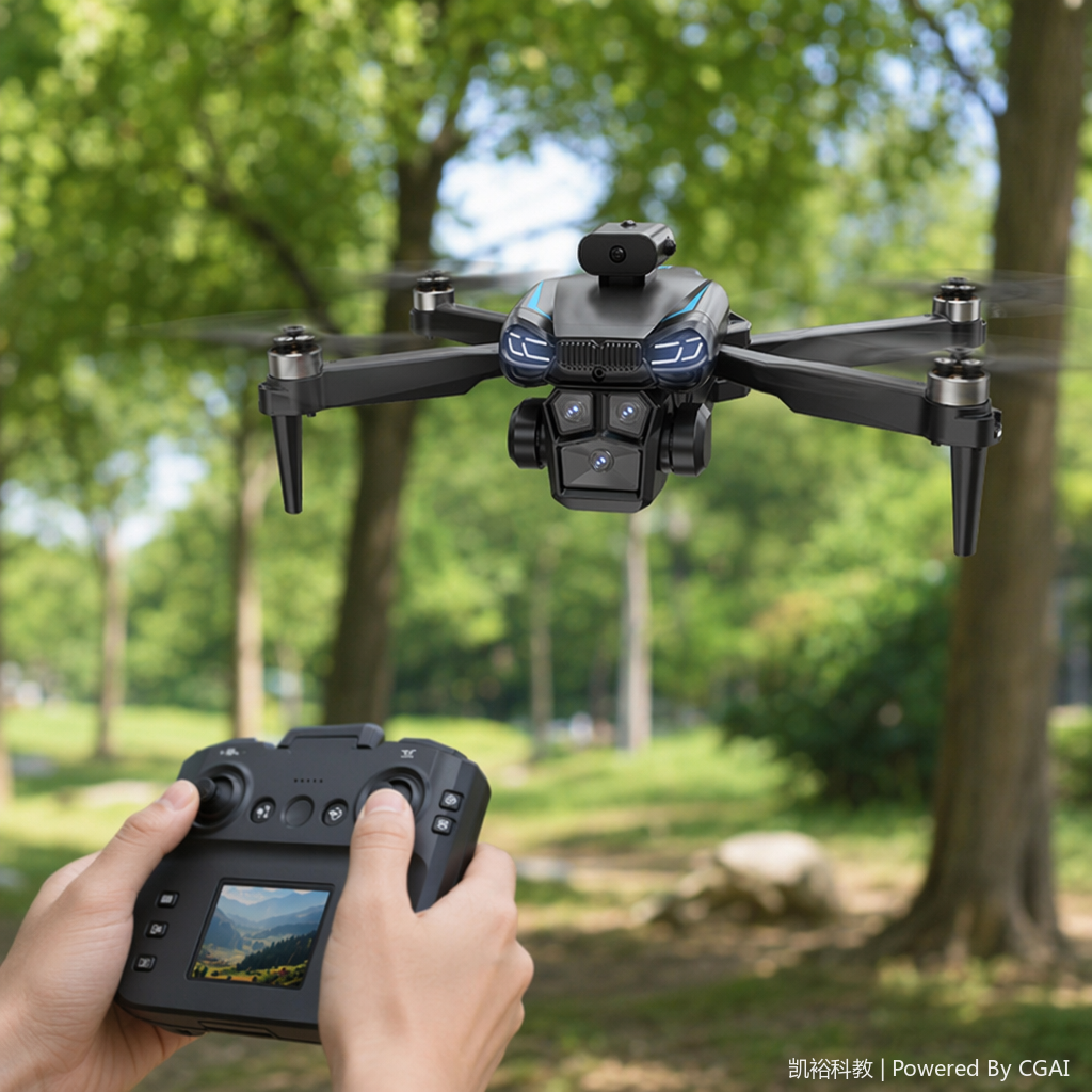 The Foozac intelligent obstacle avoidance drone features headless mode, altitude holding mode, WiFi FPV (dual-lens switching function), and remote lens adjustment function. Avoid obstacles on all sides details Picture
