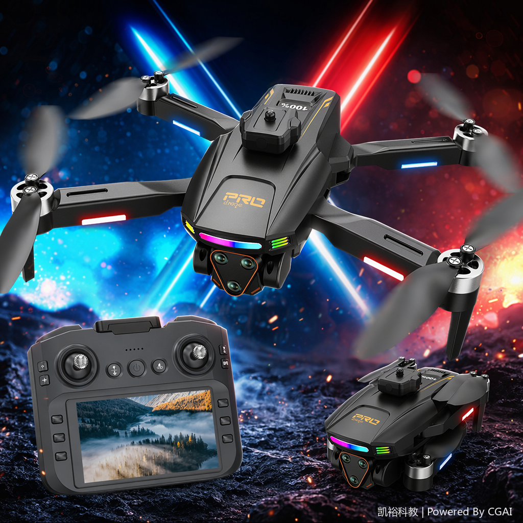 FOOZAC Cross-border brushless sensor drone with VR optical flow hovering high-definition aerial photography dual-camera remote control aircraft 101517071 Specification image