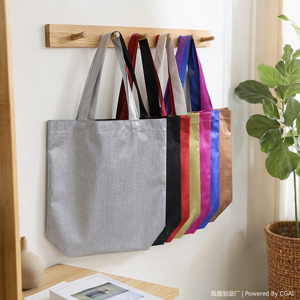 Eco-friendly non-woven fabric drawstring takeout bags, children's gift bags for 10 pieces each details Picture