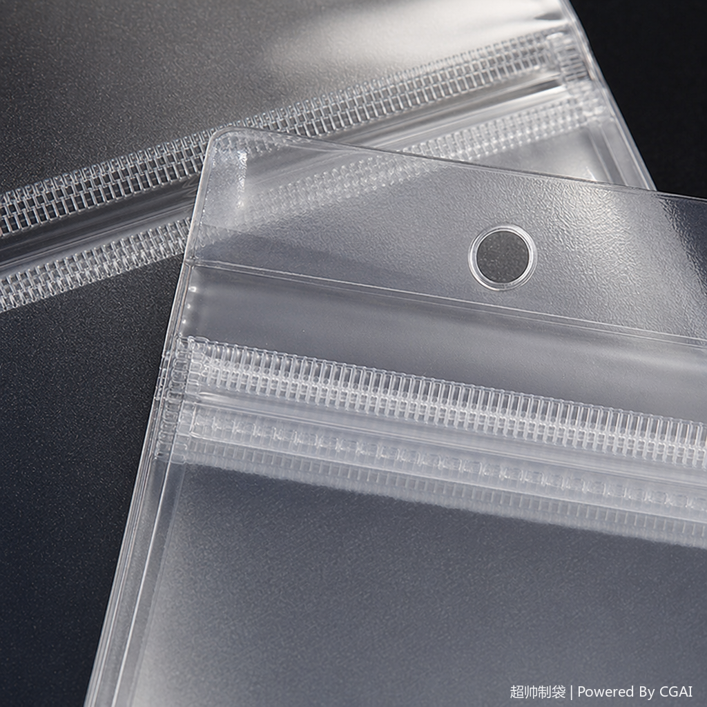 Transparent OPP card head plastic clothing bag, square underwear packaging bag, 15×15cm Application Scenario