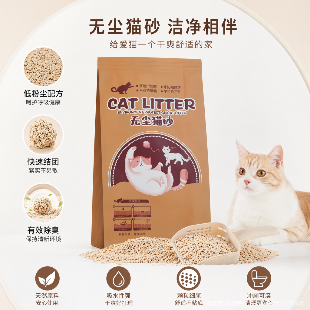 Environmentally friendly and degradable mother and child coffee packaging bags and garbage bags, universal type