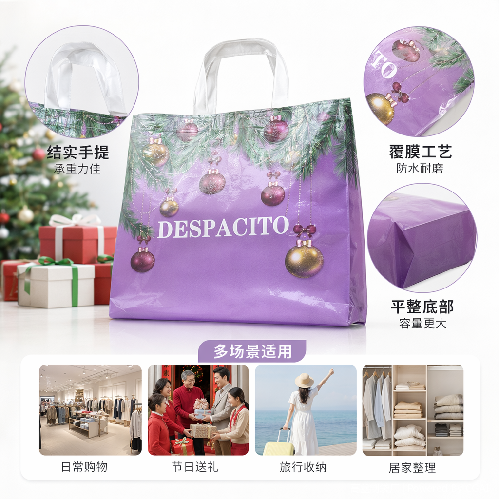 Environmentally friendly and reusable non-woven fabric drawstring bag, universal for takeout gifts