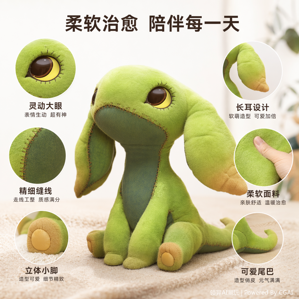 最新IP宇宙恐龙生物萌宠哈比AI玩具潮玩