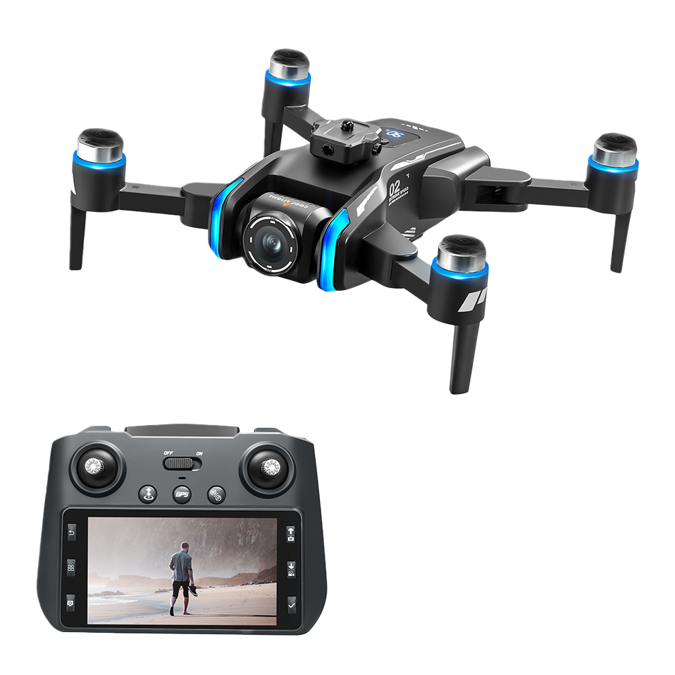 foozac Cross-border XT808 drone remote control with screen, brushless motor, high-definition aerial photography, GPS intelligent positioning remote control aircraft Item Picture