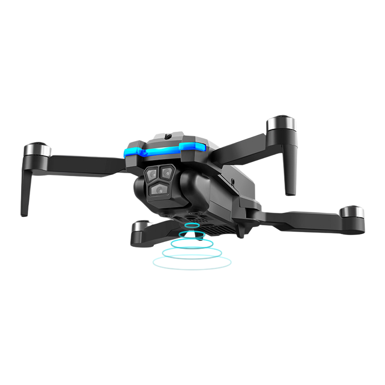 FOOZAC Cross-border S8S triple-camera aerial photography brushless drone Remote control aircraft toy quadcopter optical flow obstacle avoidance Item Picture