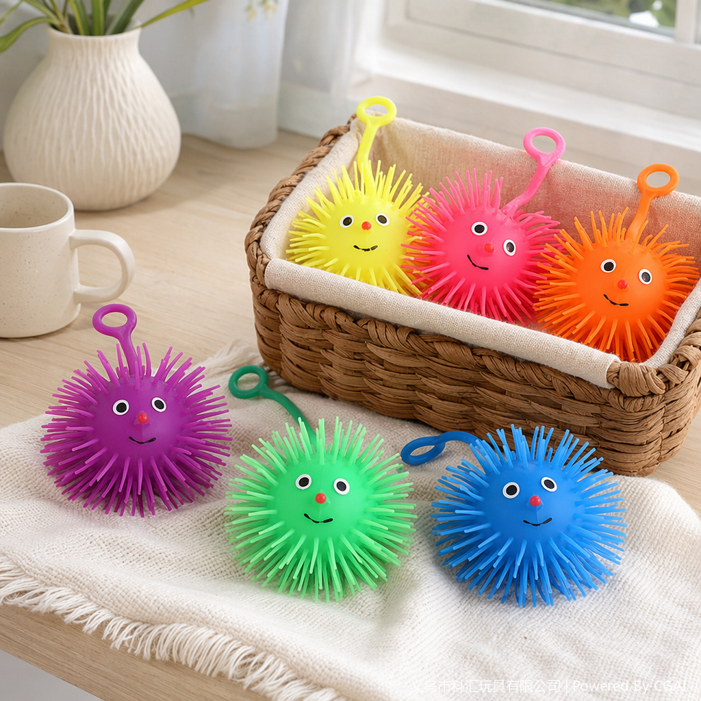 The best-selling TPR squeeze shining nose ball and prick ball toy is a creative and fun children's toy