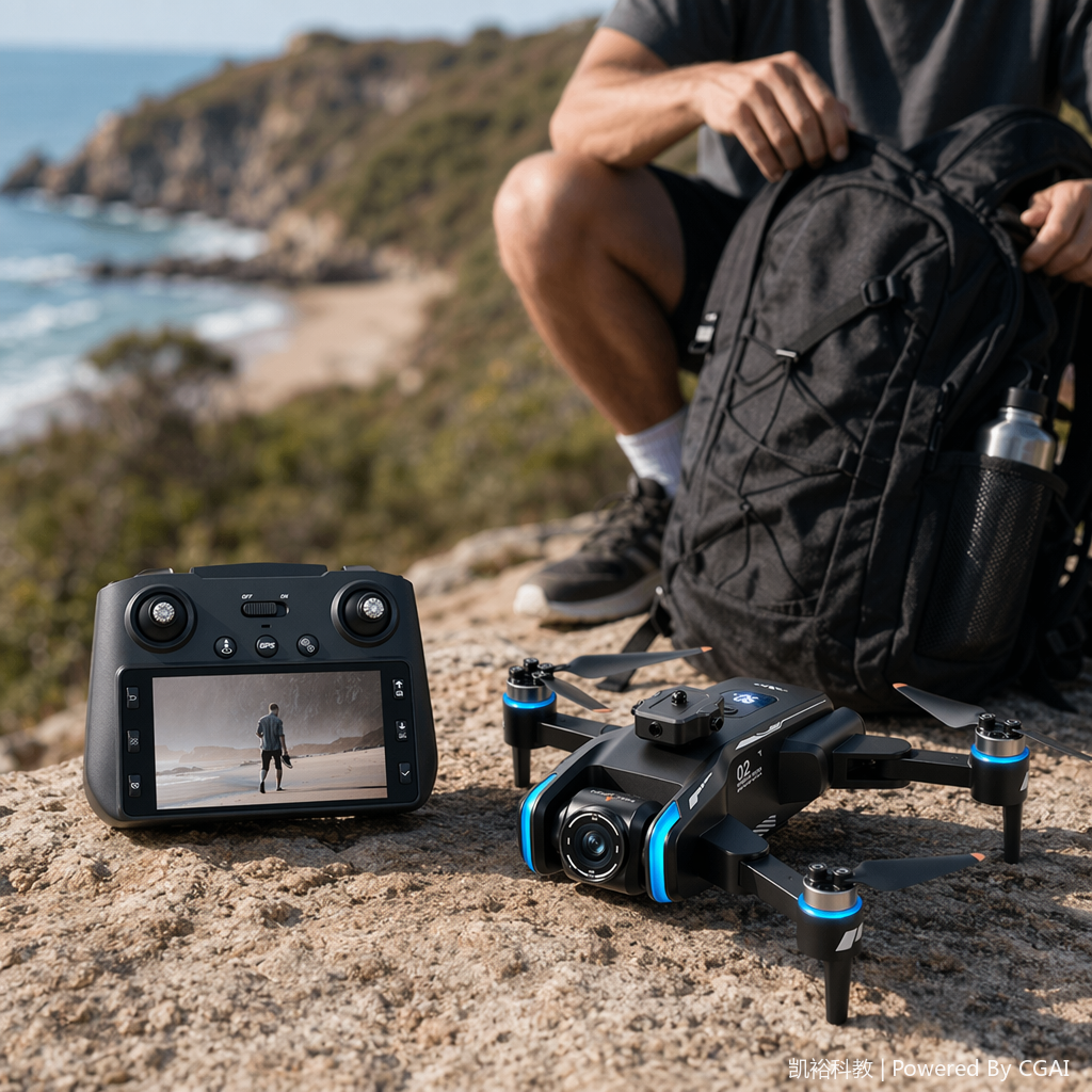 foozac Cross-border XT808 drone remote control with screen, brushless motor, high-definition aerial photography, GPS intelligent positioning remote control aircraft details Picture