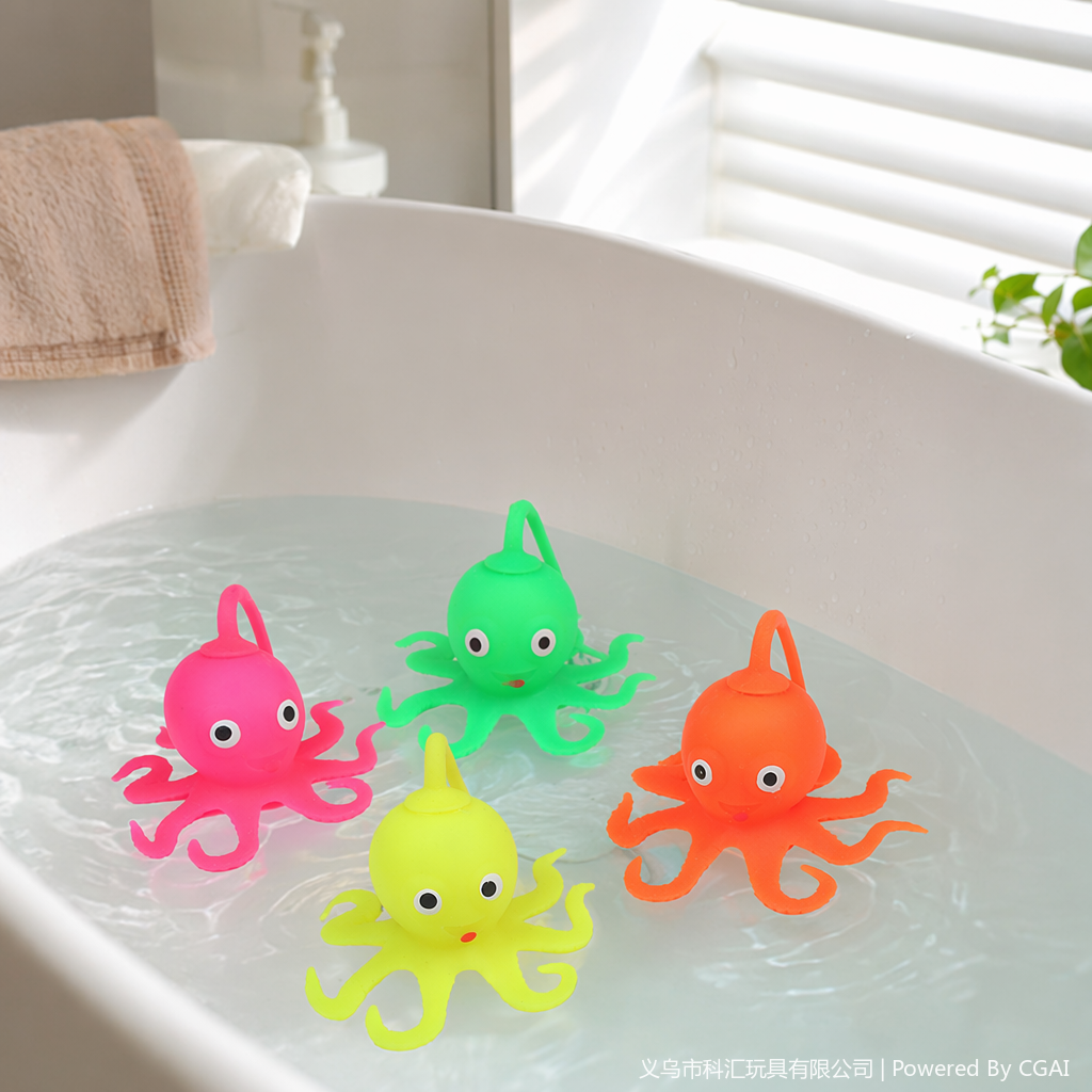 Explosivo TPR squeeze flash octopus paul juguetes divertidos para niños juguetes pinchados