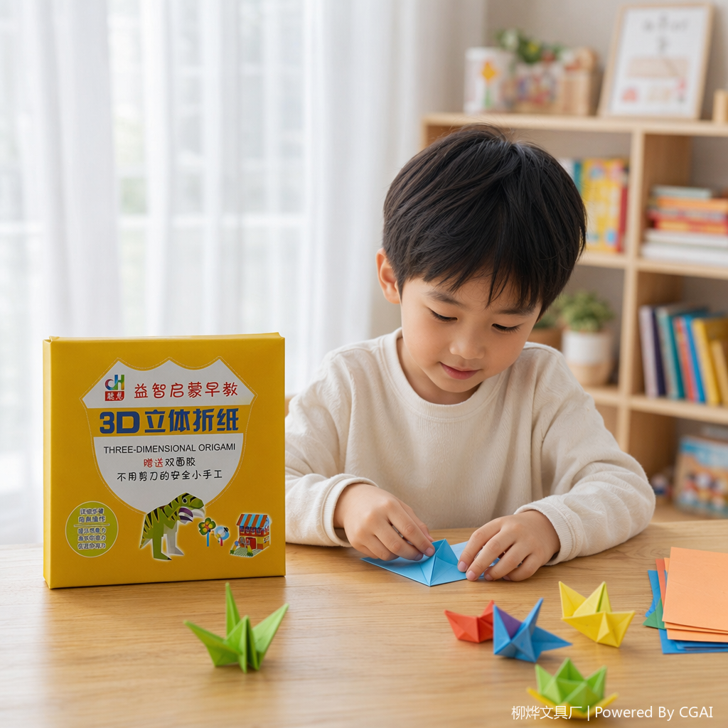 Color 3D stereoscopic origami souvenir gift box, extra-large gift packaging box details Picture
