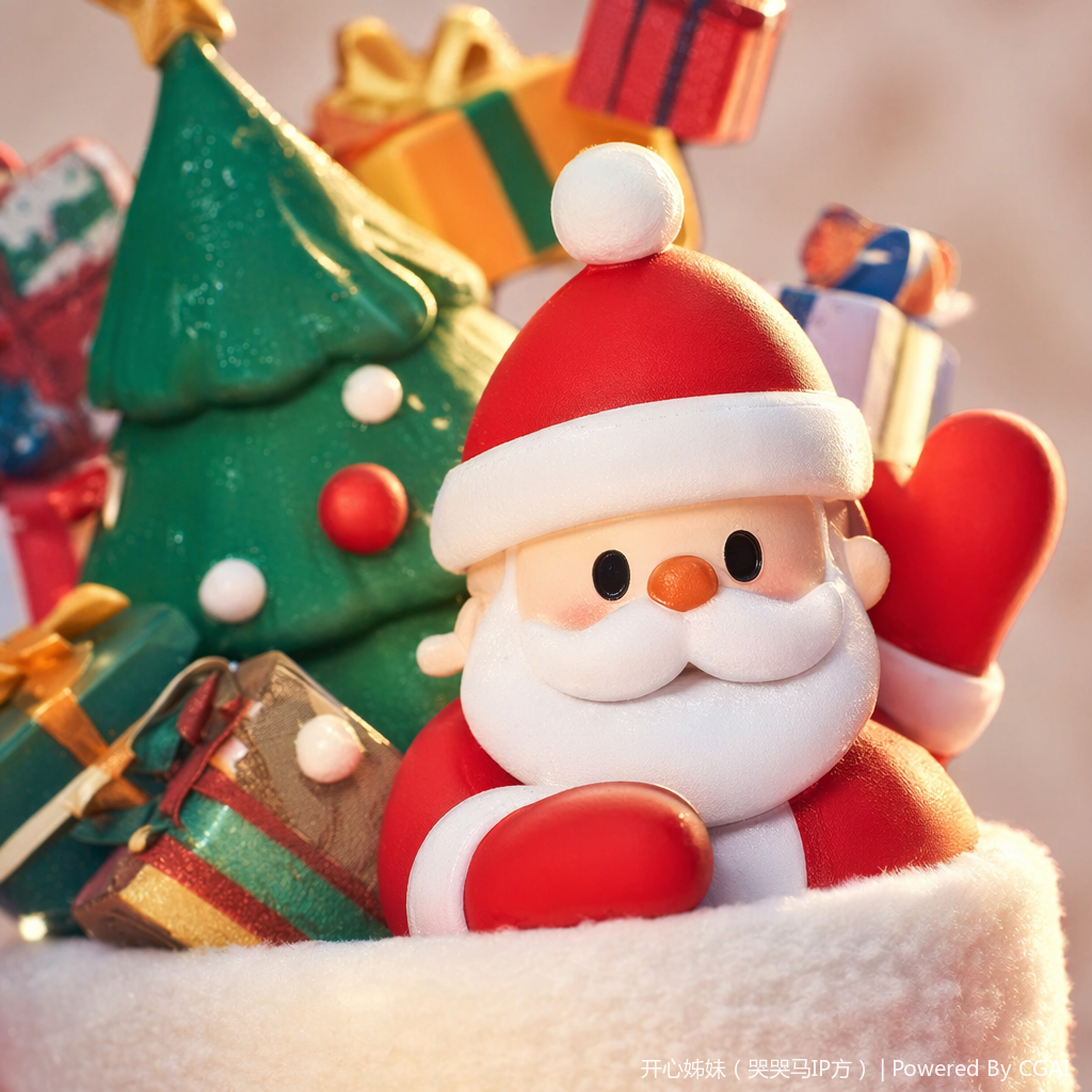 红色圣诞袜带 Merry Christmas 字样 袜口白绒毛配圣诞老人雪人玩偶 抱枕详情5