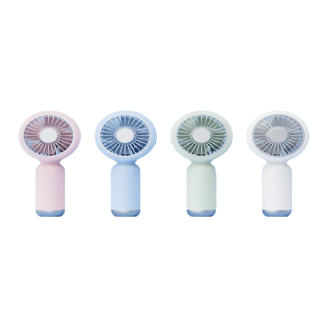 Mini handheld fan in simple macaron color series Item Picture
