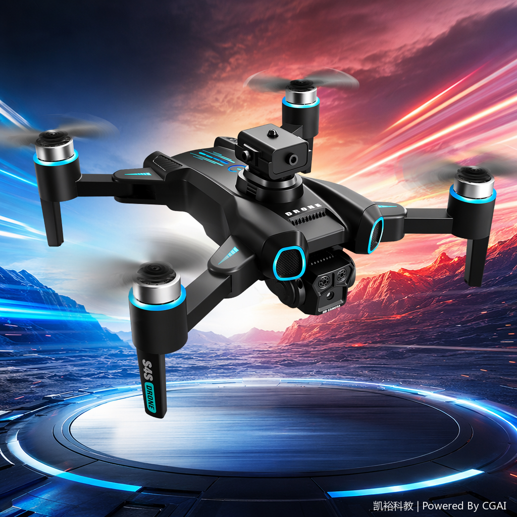 foozac cross-border Drone S4S brushless motor optical flow dual-camera electric lens aircraft obstacle avoidance remote control aircraft Specification image