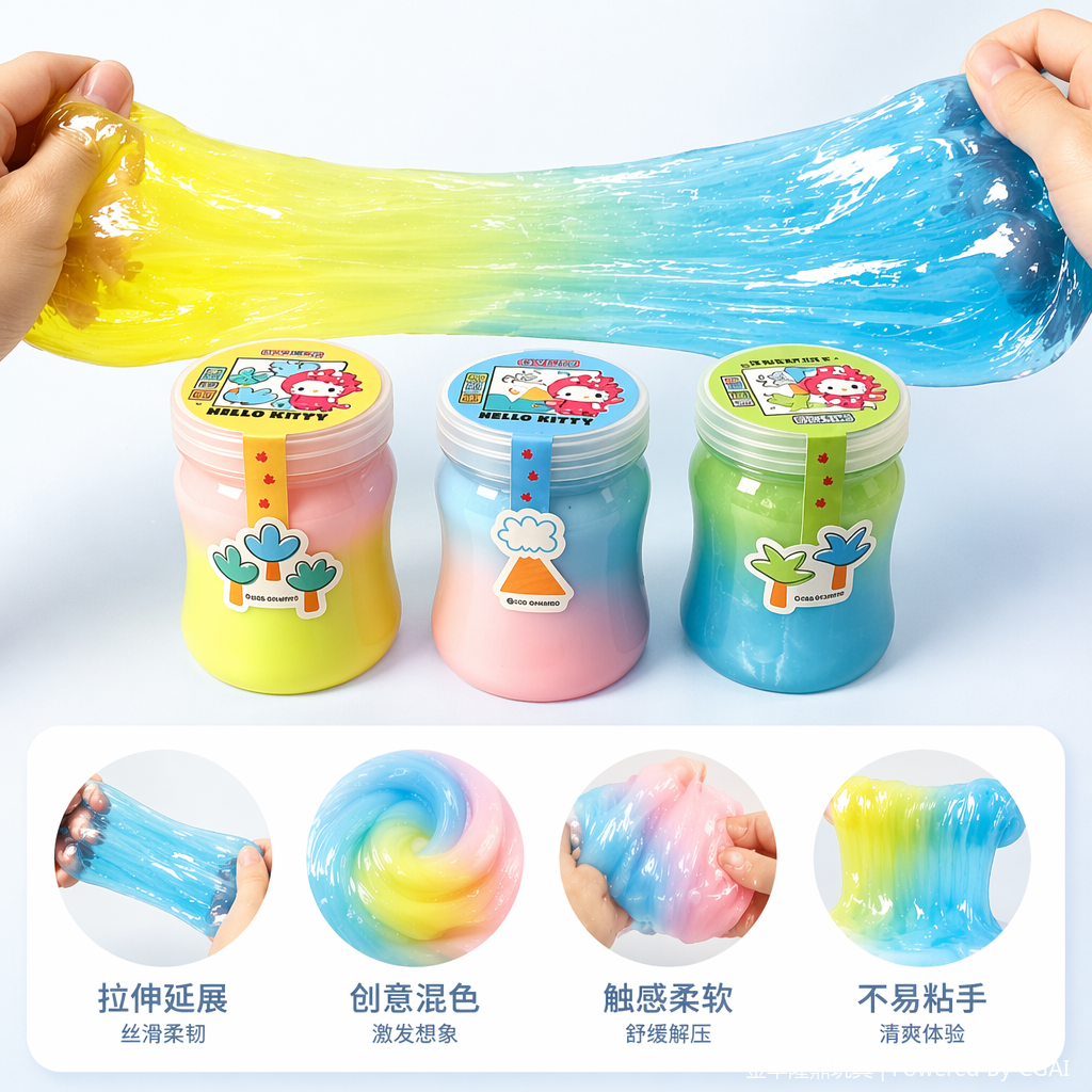 Sanrio -DIY Fun Clay 3-Piece Cans