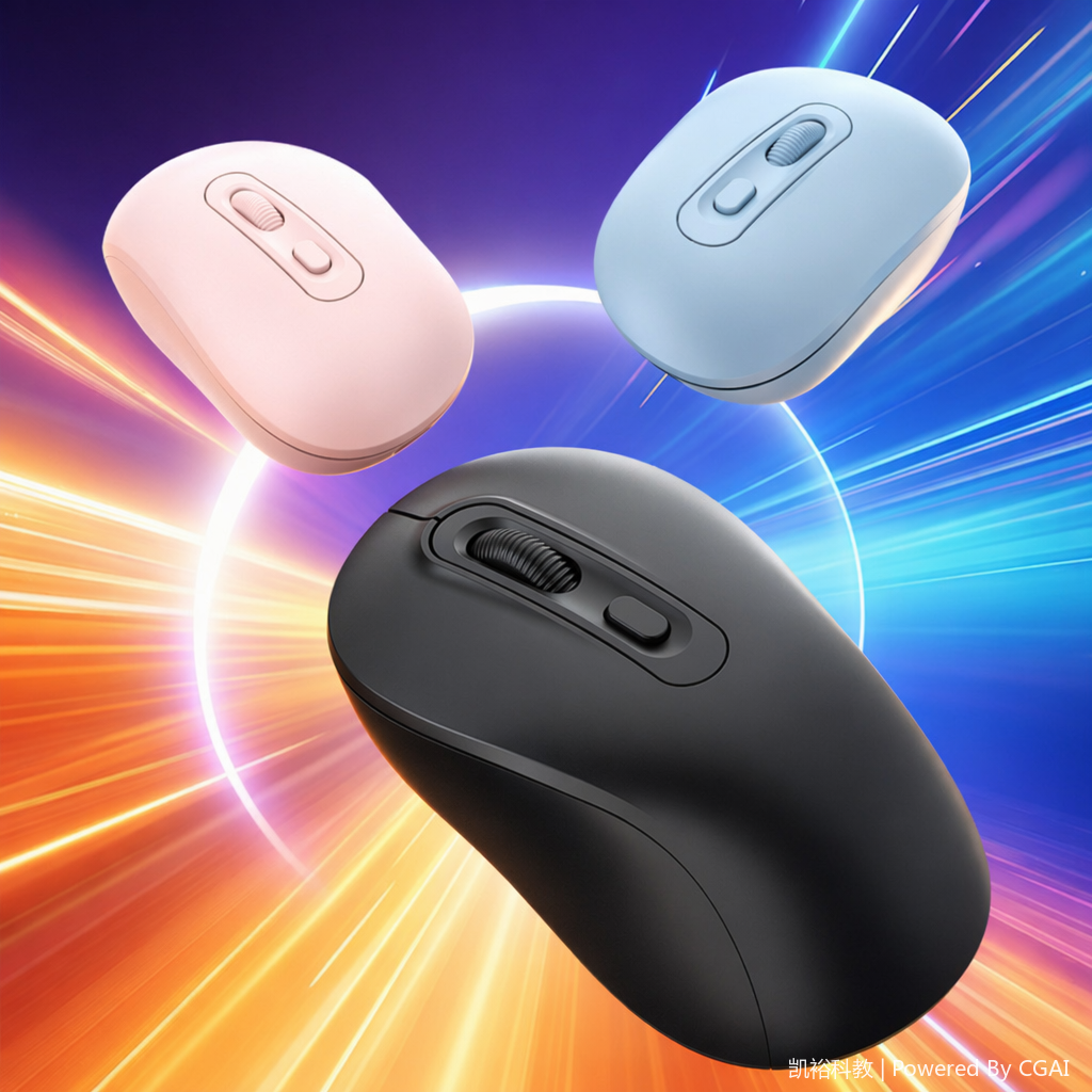 foozac factory's in-stock wireless charging four-button AI mouse, Bluetooth dual 2.4g mode silent mouse, suitable for desktop laptops